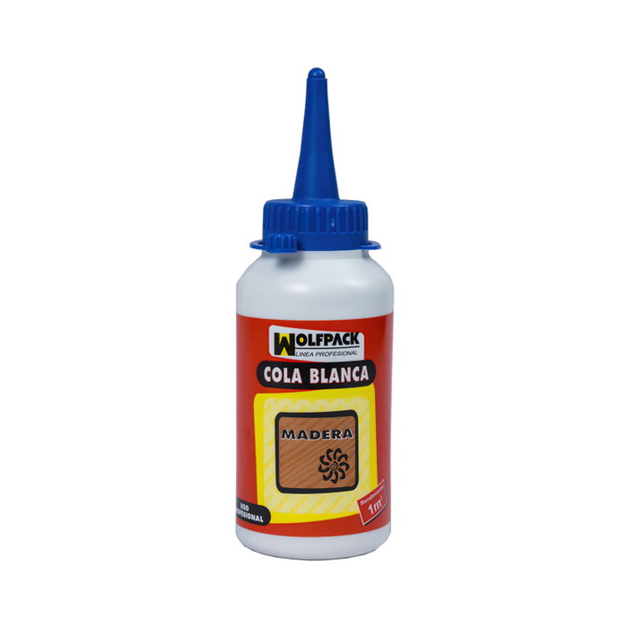 WOLFPACK LINEA PROFESIONAL Colle blanche 125 g en biberon WOLFPACK LINEA PROFESIONAL Colle blanche 125 g en biberon