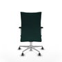 Piqueras Y Crespo Silla Albacete Vert Bouteille avec mécanisme Synchro et base en aluminium