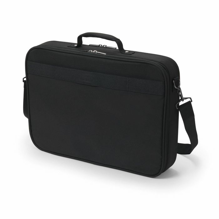 Dicota Sacoche Eco Multi Plus BASE pour Ordinateur Portable 14-15.6", Dosseret Rembourré, Matière rPET Polyester 300D Recyclé, Noir