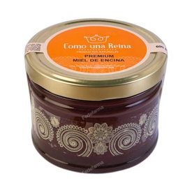 Como Una Reina Miel de Chêne Vert - Miel de Encina en Bocal en Verre Premium 600g