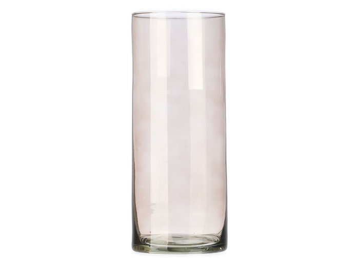 GIFTDECOR Vase Cylindrique en Verre Gris