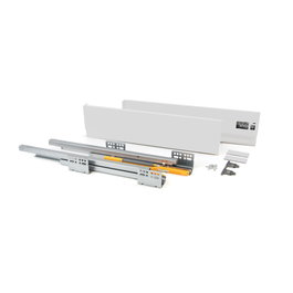 Emuca Concept Kit Tiroir Extérieur 138 mm x 500 mm Blanc, 30 kg