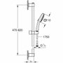 Grohe Vitalio Comfort 110 Ensemble de douche 3 jets chromé
