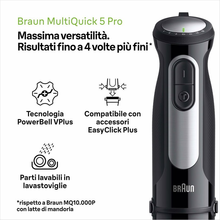 Mixeur plongeant Braun MULTIQUICK 5 PRO MQ 55236 Noir 1000 W