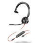 HP Poly Blackwire 3315 Casque Monaural USB-C et Jack 3,5 mm Noir