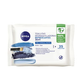 Nivea Lingettes Démaquillantes Rafraîchissantes 3 en 1 Peaux Mixtes/Normales 25 unités