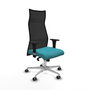 Piqueras y Crespo Fauteuil de Bureau Albacete Turquoise et Noir