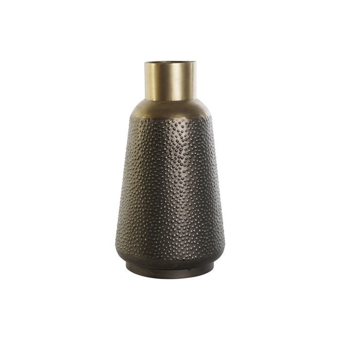 Vase DKD Home Decor Gris Doré Gris foncé Métal Moderne 25 x 25 x 47 cm Vase DKD Home Decor Gris Doré Gris foncé Métal Moderne 25 x 25 x 47 cm