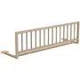 Webaby Barrière de lit SIDO en hêtre brut, sécurité enfant 18 mois-5 ans, 117 cm, adaptée matelas 10-16 cm, bois massif