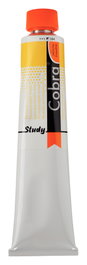 Cobra Study Color Peinture à l'huile miscible à l'eau, Jaune permanent moyen 284, 200 ml