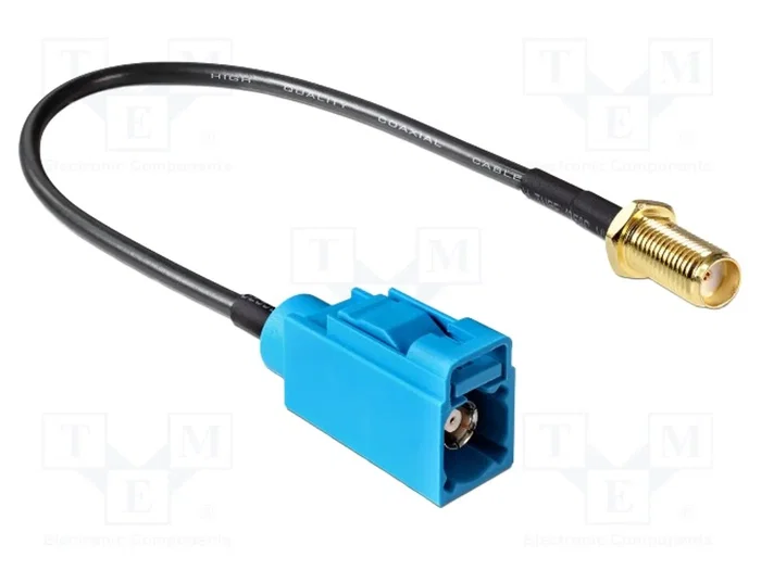 DELOCK Câble coaxial RG174 Fakra Z femelles vers SMA femelles 0,2m DELOCK Câble coaxial RG174 Fakra Z femelles vers SMA femelles 0,2m