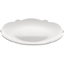 Alessi Dressed - Dessert plates (soucoupes & coupes) porcelaine blanc jeu 4 pièces - Design Marcel Wanders