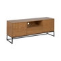 BigBuy Tech Meuble de télévision MARIGNI Noir Naturel 148 x 40 x 60,5 cm