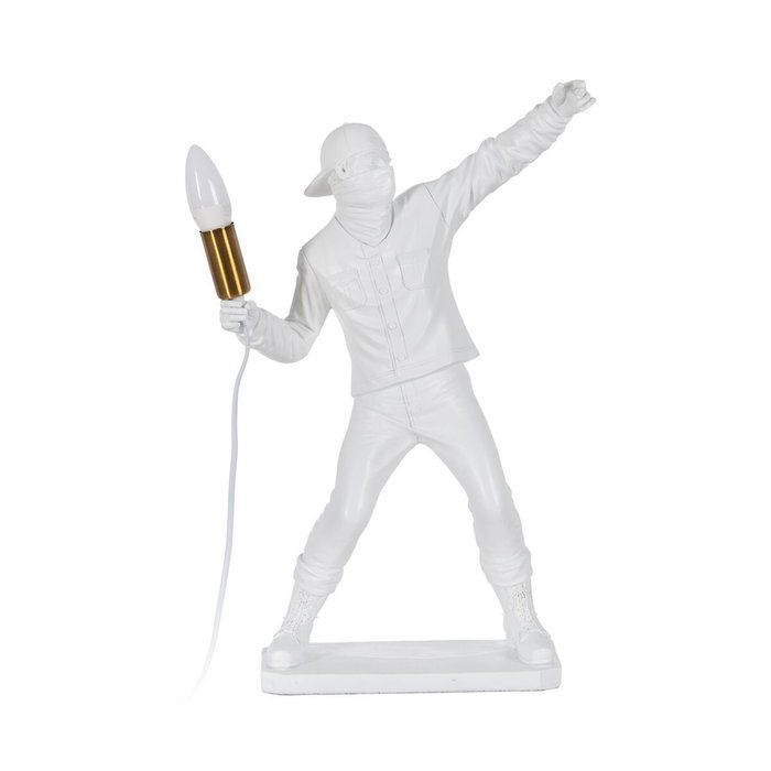 Lampe de bureau Blanc Résine Lampe de bureau Blanc Résine