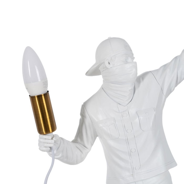 Lampe de bureau Blanc Résine Lampe de bureau Blanc Résine