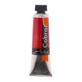 Cobra Peinture à l'huile miscible à l'eau Artist Color, Rouge Pyrrole Foncé 345, 40 ml