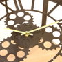 Home Deco Factory Table auxiliaire avec horloge d.40,5 cm