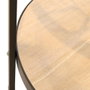 Home Deco Factory Table auxiliaire avec horloge d.40,5 cm