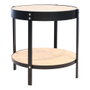 Home Deco Factory Table auxiliaire avec horloge d.40,5 cm