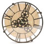 Home Deco Factory Table auxiliaire avec horloge d.40,5 cm