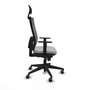 Piqueras y Crespo Chaise de Bureau Horna Gris Clair avec Appui-tête