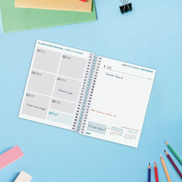 Finocam Agenda Scolaire 2025-2026 Bleu