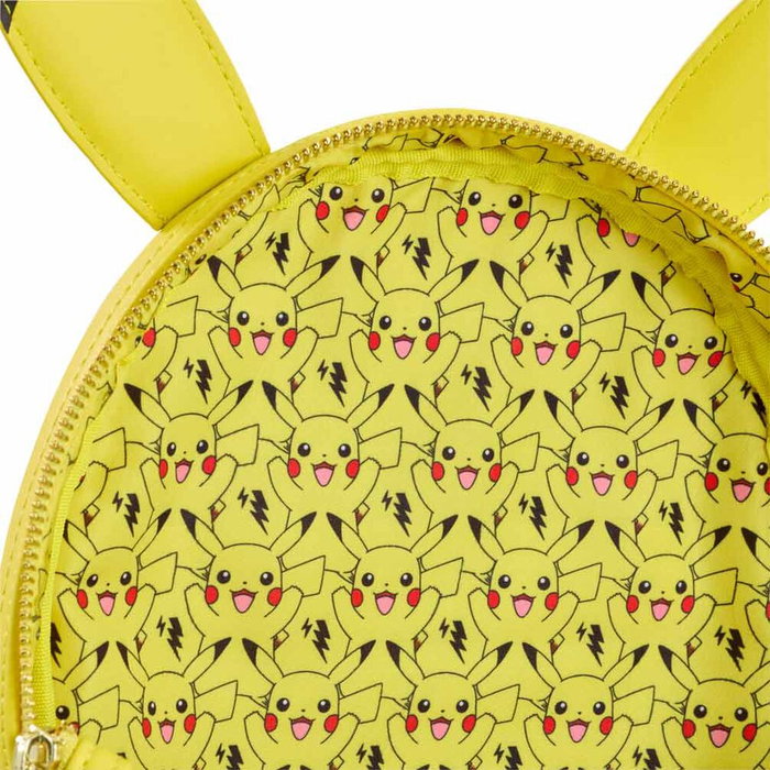 LOUNGEFLY Sac à dos Pikachu Pokémon 26 cm - Dimensions : 22,86 x 11,43 x 26,67 cm