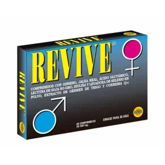 ROBIS Revive 60Comprimés de Ginseng et Gelée Royale, Tonus et Vitalité