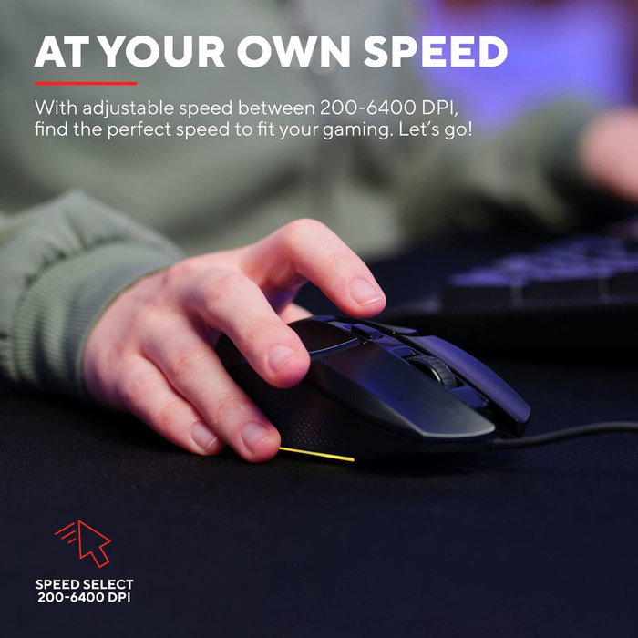 Souris Trust GXT 109 Felox Noir 6400 dpi