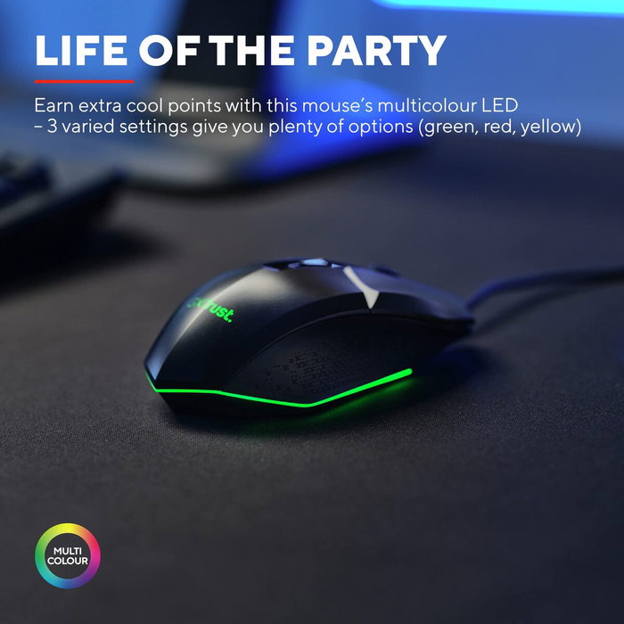 Souris Trust GXT 109 Felox Noir 6400 dpi