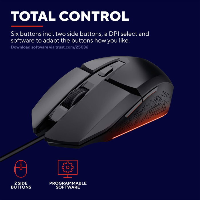 Souris Trust GXT 109 Felox Noir 6400 dpi