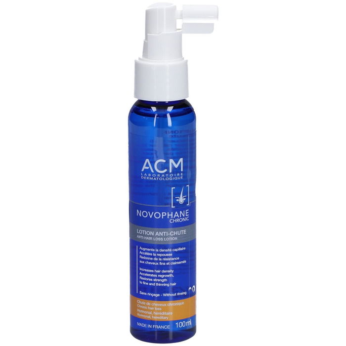 Laboratoire ACM Novophane - Lotion capillaire traitement anti-chute des cheveux, Pour femmes, 100 ml Laboratoire ACM Novophane - Lotion capillaire traitement anti-chute des cheveux, Pour femmes, 100 ml