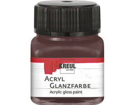 Kreul Peinture acrylique brillante marron foncé 20ml