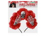 Atosa Serre-tête avec Fleurs Rouges et Crâne pour Déguisement de Catrina