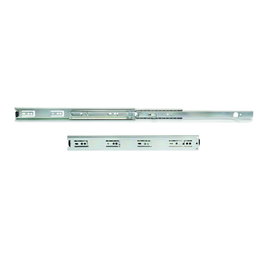 Emuca Jeu de coulisses à billes à sortie totale avec supports, 45mm x 500mm, Acier Zingué