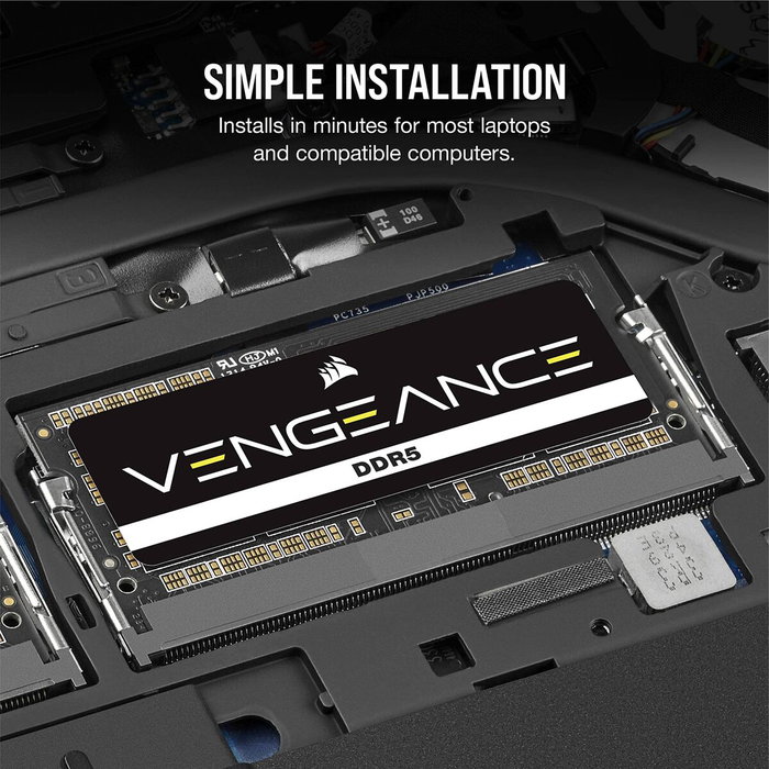 Corsair Mémoire RAM Vengeance DDR5 SODIMM 32 Go (2x16 Go) 4800MT/s Corsair Mémoire RAM Vengeance DDR5 SODIMM 32 Go (2x16 Go) 4800MT/s