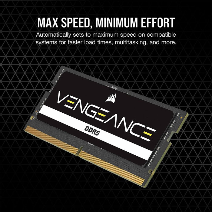 Corsair Mémoire RAM Vengeance DDR5 SODIMM 32 Go (2x16 Go) 4800MT/s Corsair Mémoire RAM Vengeance DDR5 SODIMM 32 Go (2x16 Go) 4800MT/s