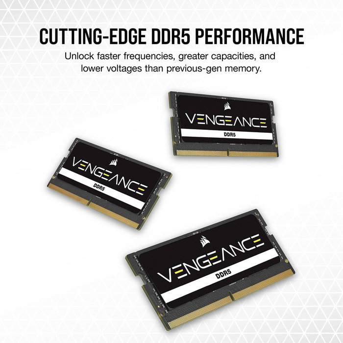 Corsair Mémoire RAM Vengeance DDR5 SODIMM 32 Go (2x16 Go) 4800MT/s Corsair Mémoire RAM Vengeance DDR5 SODIMM 32 Go (2x16 Go) 4800MT/s