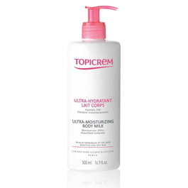 Topicrem Lait Corporel Ultra-Hydratant 500 ml Peaux Sèches et Sensibles