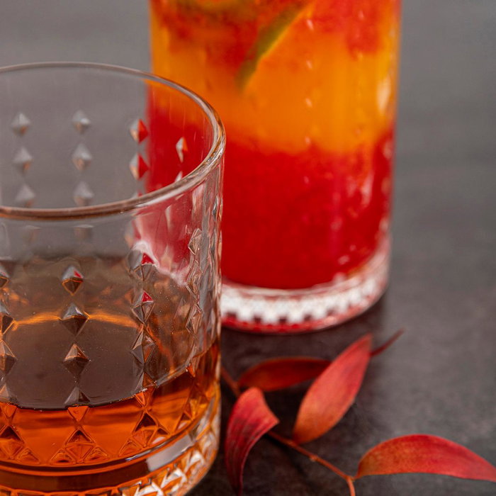 Quid Verre Bas Style 37 cL (6 Unités) Transparent en Verre avec Relief