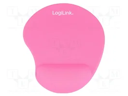 LOGILINK Support de souris et poignet en gel rose