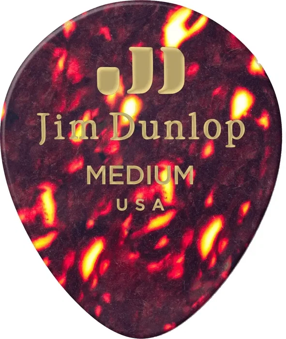 DUNLOP Pack de 72 médiators Genuine Celluloid Teardrop Shell - Medium DUNLOP Pack de 72 médiators Genuine Celluloid Teardrop Shell - Medium
