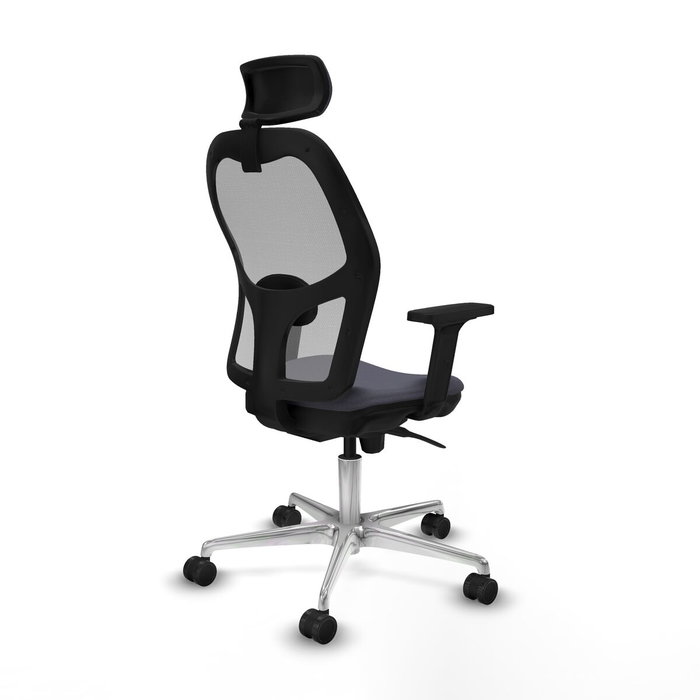 Piqueras y Crespo Chaise de Bureau avec Appui-tête Jorquera 2D086N2 Gris foncé