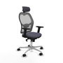 Piqueras y Crespo Chaise de Bureau avec Appui-tête Jorquera 2D086N2 Gris foncé