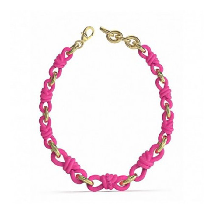 Guess JUBN04000JWYGFCT-U Collier Modern Love en acier inoxydable rose Guess JUBN04000JWYGFCT-U Collier Modern Love en acier inoxydable rose