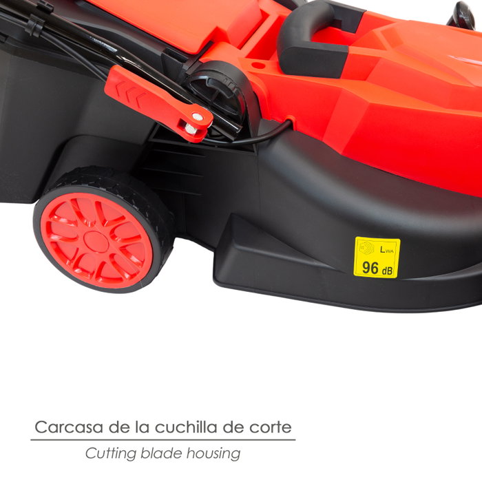 WOLFPACK LINEA PROFESIONAL Cortacéspedes Électrique 1500 W
