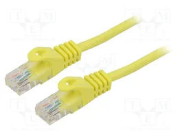LANBERG Câble patch Cat 5e U/UTP jaune 1m RJ45