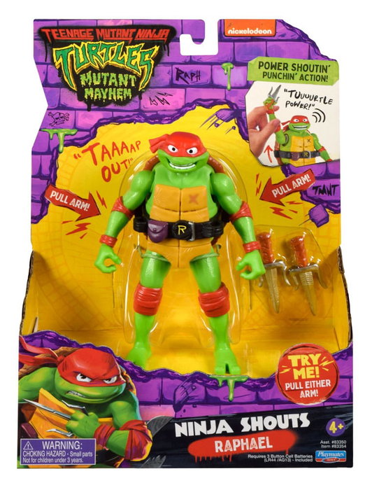 Playmates Ninja Turtles: Teenage Years Figurine Ninja Shouts Raphael 14 cm Playmates Ninja Turtles: Teenage Years Figurine Ninja Shouts Raphael 14 cm