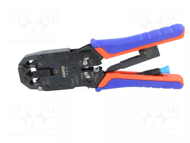 Knipex Pince à sertir pour connecteurs Western 200 mm Knipex Pince à sertir pour connecteurs Western 200 mm