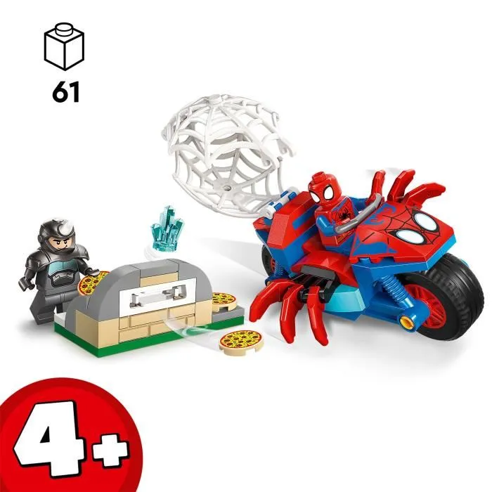 Lego Marvel 11206 Spidey et ses Amis Extraordinaires, Set de Construction Spidey sur sa Moto contre Rhino, Jouet Super-Héros pour Enfants Dès 4 Ans Lego Marvel 11206 Spidey et ses Amis Extraordinaires, Set de Construction Spidey sur sa Moto contre Rhino, Jouet Super-Héros pour Enfants Dès 4 Ans